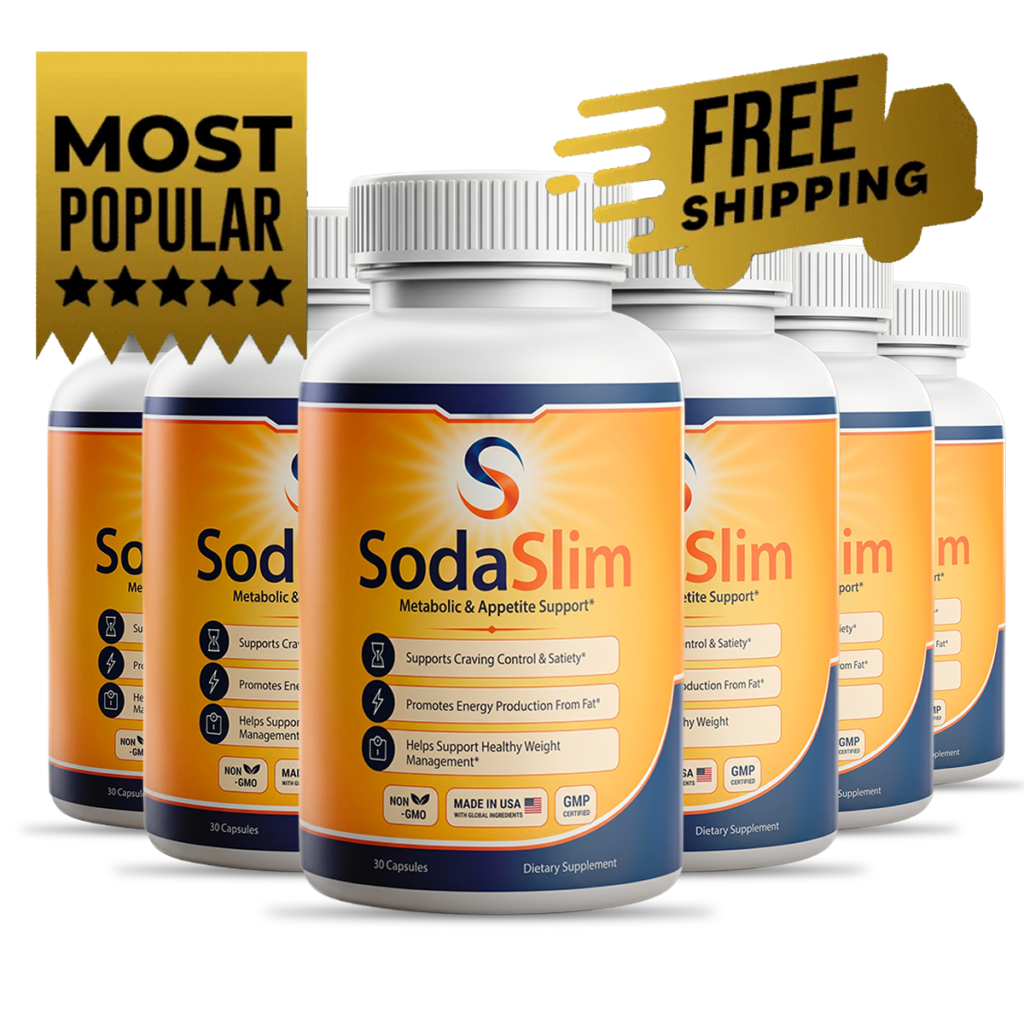 SodaSlim supplement six-bottle package
